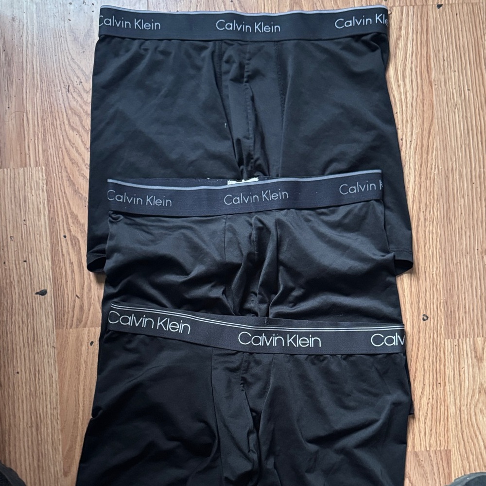 Calvin Klein Men's Black Boxer Briefs Trio